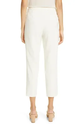 Theory Theory Treeca Pull-On Trousers in Rice - Y0C — Women Spring white Pants