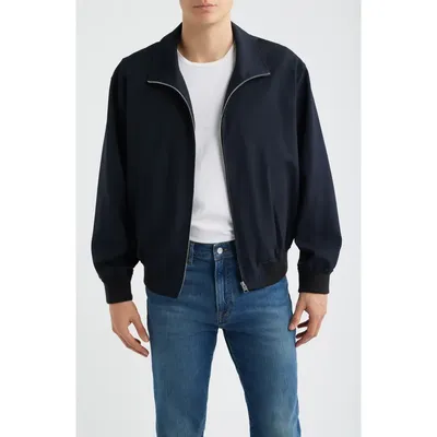 FRAME FRAME Wool Zip Jacket in Dark Navy — Men Winter navy Outerwear