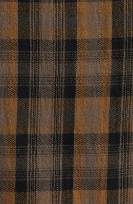 AG AG Mason Plaid Flannel Button-Up Shirt in Yellow Multi — Men Autumn orange Tops