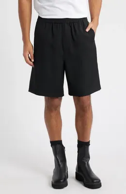 FRAME FRAME Relaxed Wool Shorts in Black — Men Winter black Pants