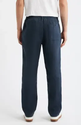 rag & bone rag & bone Evan Back Elastic Waist Linen Dress Pants in Sail — Men Winter navy Pants