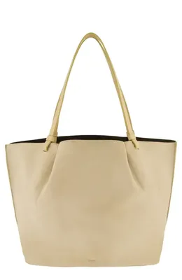 Vince Vince Ava Leather Tote in Maiz — Women Autumn tan Accessories