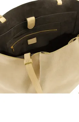 Vince Vince Ava Leather Tote in Maiz — Women Autumn tan Accessories