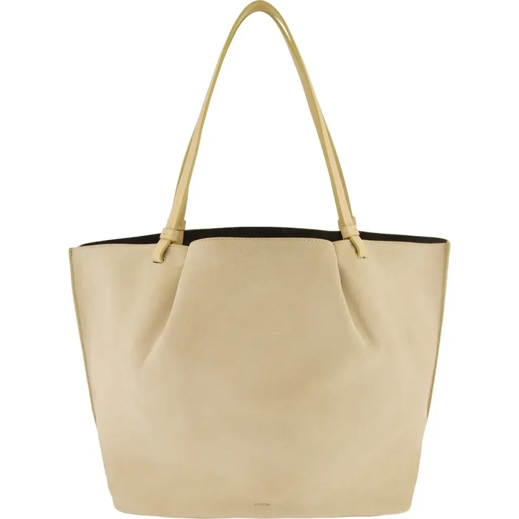 Vince Vince Ava Leather Tote in Maiz — Women Autumn tan Accessories