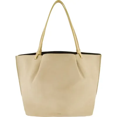 Vince Vince Ava Leather Tote in Maiz — Women Autumn tan Accessories