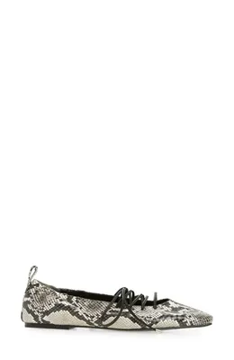 rag & bone rag & bone Sophia Ballet Flat in White Sn — Women Winter white Shoes