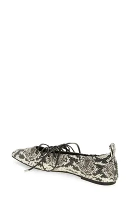 rag & bone rag & bone Sophia Ballet Flat in White Sn — Women Winter white Shoes