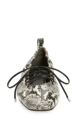 rag & bone rag & bone Sophia Ballet Flat in White Sn — Women Winter white Shoes