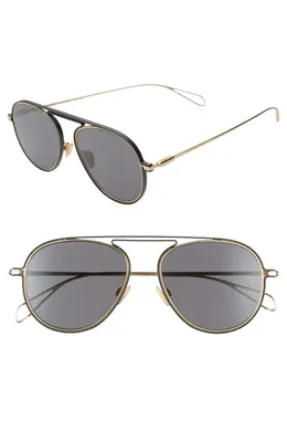 rag & bone rag & bone 55mm Aviator Sunglasses in Semi Matte Gold — Men Winter gold Accessories