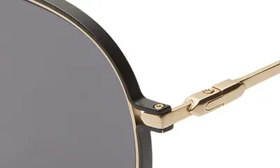 rag & bone rag & bone 55mm Aviator Sunglasses in Semi Matte Gold — Men Winter gold Accessories