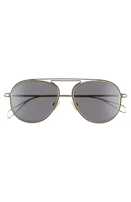 rag & bone rag & bone 55mm Aviator Sunglasses in Semi Matte Gold — Men Winter gold Accessories