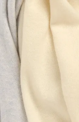 Vince Vince Boiled Cashmere Border Wrap Scarf in Ivory — Women Autumn ivory Accessories