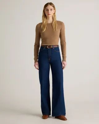 Quince Quince | Women's Allegra European Leather Belt in Espresso Brown — Women Autumn chocolate Belts