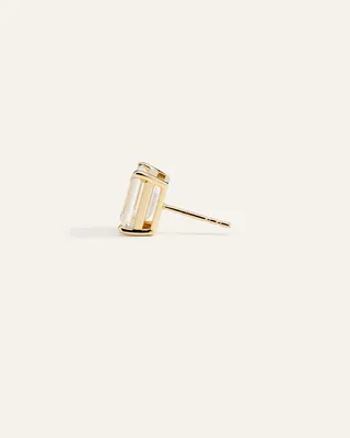 Quince Quince Women's 14K Gold Lab Grown Diamond Statement Emerald Studs 6ctw in Yellow Gold — Women Spring gold Accessories