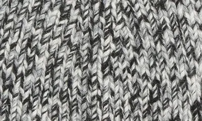 Vince Vince Brushed Marled Cashmere Cuffed Hat in Black — Men Winter grey Accessories