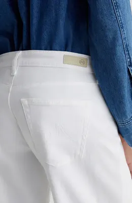 AG AG Adria Low Rise Relaxed Wide Leg Jeans in Gallery White — Women Winter white Pants