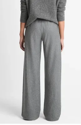 Vince Vince High Waist Straight Leg Pants in Medium Heather Grey — Women Summer grey Pants