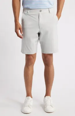 johnnie-O johnnie-O Fusionn Stretch Nylon Chino Shorts in Quarry — Men Winter white Shorts