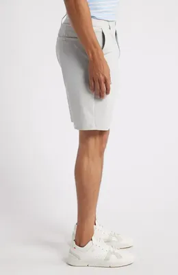 johnnie-O johnnie-O Fusionn Stretch Nylon Chino Shorts in Quarry — Men Winter white Shorts