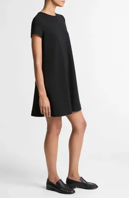 Vince Vince Bias Swing Dress in Black — Women Winter Dresses