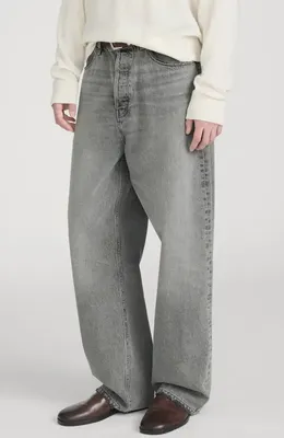 FRAME FRAME Baggy Jeans in Fogline — Men Summer grey Jeans & Denim