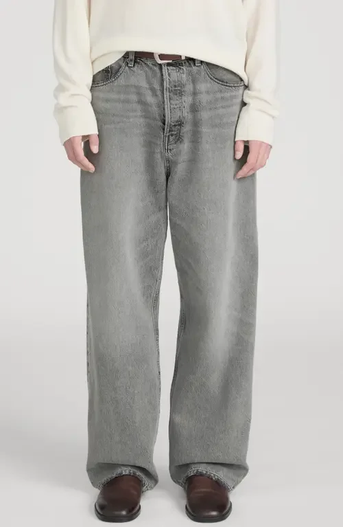 FRAME FRAME Baggy Jeans in Fogline — Men Summer grey Pants