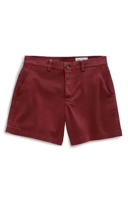 AG AG Jude Stretch Twill Shorts in Adobe Clay — Women Autumn burgundy Shorts