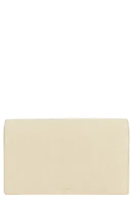 Vince Vince Croc Embossed Leather Crossbody Wallet in Moonlight — Women Spring ivory Accessories