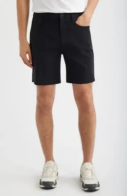 AG AG Bay Athletic Fit Airluxe™ Dobby Shorts in True Black — Men Winter black Shorts