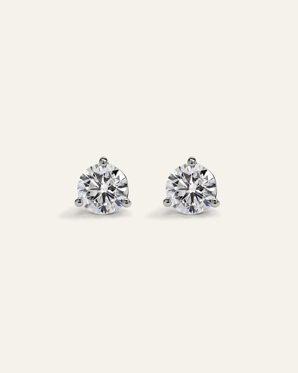 Quince Quince Women's 14K Gold Lab Grown Diamond Martini Studs 2.5ctw in White Gold — Women Summer ivory Accessories
