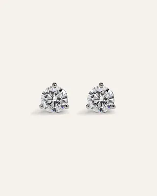 Quince Quince Women's 14K Gold Lab Grown Diamond Martini Studs 2.5ctw in White Gold — Women Summer ivory Accessories