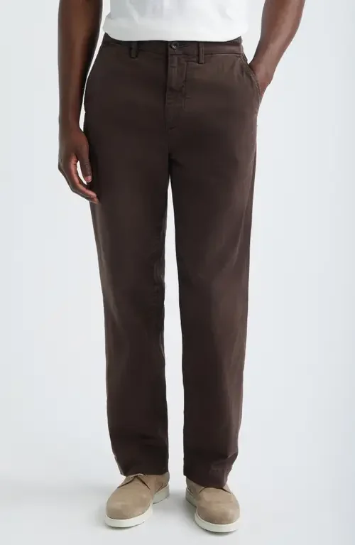 AG AG Archie Relaxed Straight Leg Stretch Sateen Pants in 5 Years Sulfur Oak Barrel — Men Autumn brown Pants