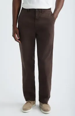 AG AG Archie Relaxed Straight Leg Stretch Sateen Pants in 5 Years Sulfur Oak Barrel — Men Autumn brown Trousers & Chinos