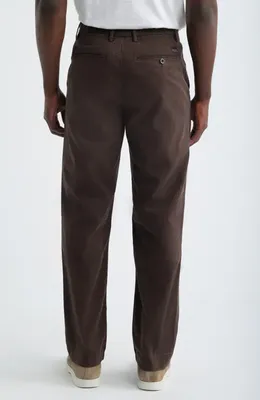 AG AG Archie Relaxed Straight Leg Stretch Sateen Pants in 5 Years Sulfur Oak Barrel — Men Autumn brown Trousers & Chinos