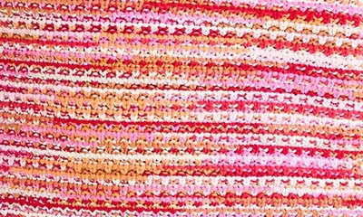 NIC+ZOE NIC+ZOE Space Dye Tuck Stitch Sweater in Red Multi — Women Spring coral Tops
