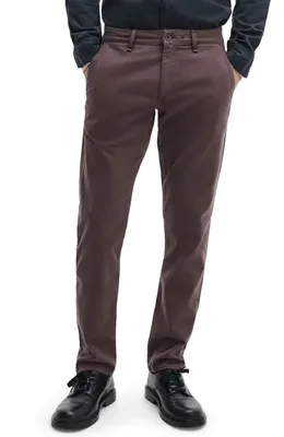 rag & bone rag & bone Fit 3 Athletic Fit Chinos in Coal Grey — Men Autumn brown Trousers & Chinos