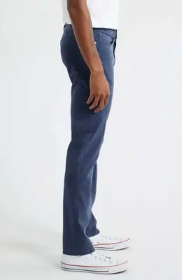 FRAME FRAME L'Homme Slim Fit Five-Pocket Twill Pants in Dark Blue — Men Winter navy Pants