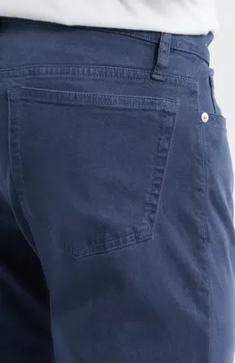 FRAME FRAME L'Homme Slim Fit Five-Pocket Twill Pants in Dark Blue — Men Winter navy Pants