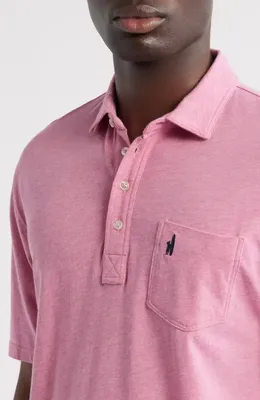 johnnie-O johnnie-O Heathered Original 2.0 Regular Fit Polo in Rosewater — Men Spring pink Tops