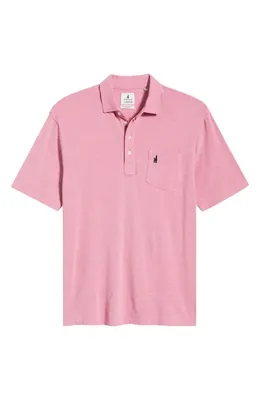 johnnie-O johnnie-O Heathered Original 2.0 Regular Fit Polo in Rosewater — Men Spring pink Tops