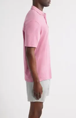 johnnie-O johnnie-O Heathered Original 2.0 Regular Fit Polo in Rosewater — Men Spring pink Tops