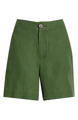 Vince Vince Hemp Shorts in Herb — Women Autumn green Shorts