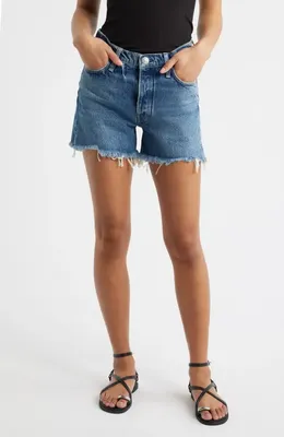 rag & bone rag & bone Denim Cutoff Shorts in Flora — Women Winter blue Shorts