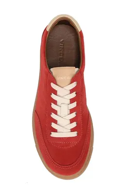Vince Vince Palm Sneaker in Poppy Red — Men Autumn red Shoes