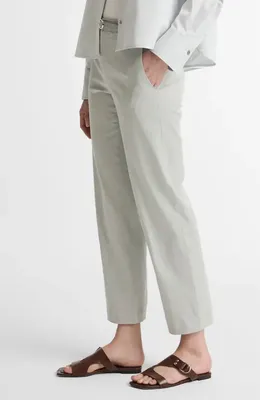 Vince Vince Avery Mid Rise Chino Pants in Pale Tide — Women Summer white Pants