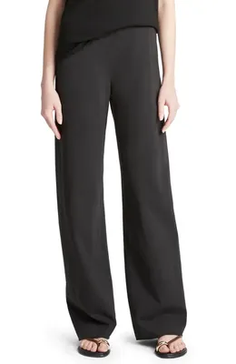 Vince Vince Cotton Blend Wide Leg Pants in Black — Women Winter black Pants