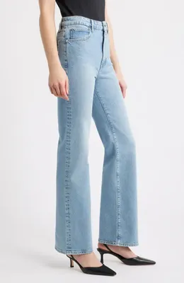 FRAME FRAME The Arrow High Waist Relaxed Bootcut Jeans in Birdie — Women Summer silver Jeans & Denim