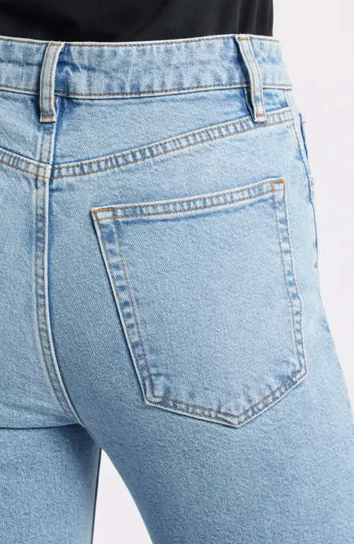 FRAME FRAME The Arrow High Waist Relaxed Bootcut Jeans in Birdie — Women Summer silver Jeans & Denim