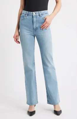 FRAME FRAME The Arrow High Waist Relaxed Bootcut Jeans in Birdie — Women Summer silver Jeans & Denim