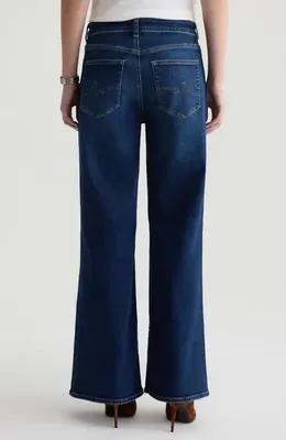 AG AG Saige High Waist Wide Leg Jeans in Outspoken — Women Winter navy Pants